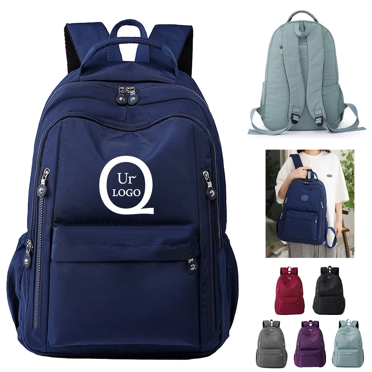 13 Inch Nylon Laptop Backpack 1