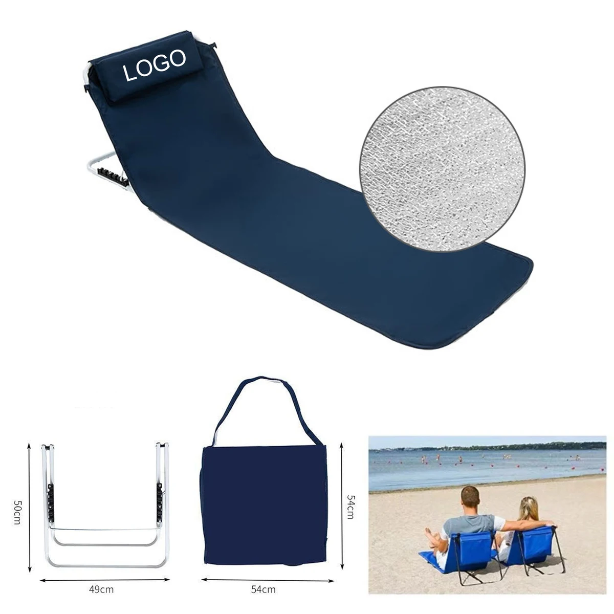 Portable Folding Chair Beach Tanning Mat 1
