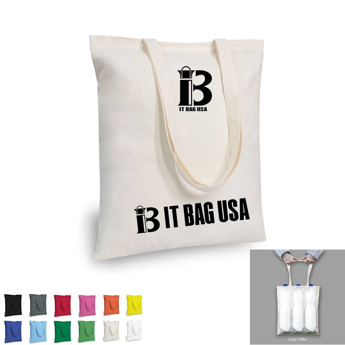 Reusable Cotton Grocery Shopping Tote Bags 1