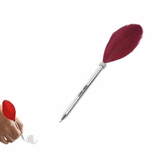 Short Tail Feather Metal Pen