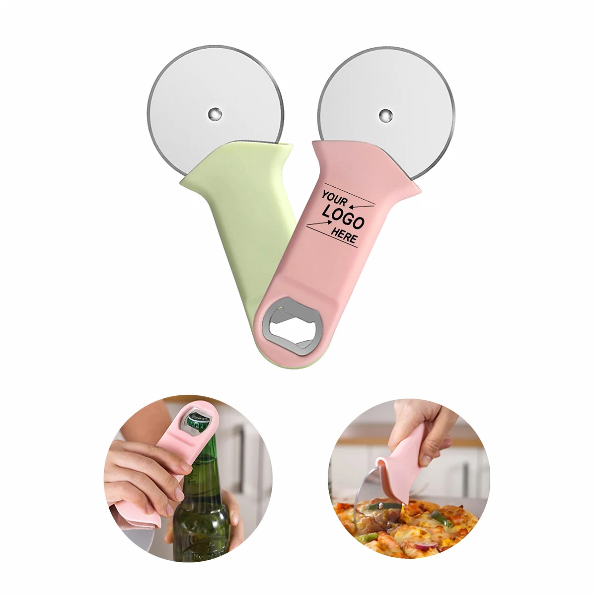 2-in-1 Pizza Cutter and Bottle Opener 1