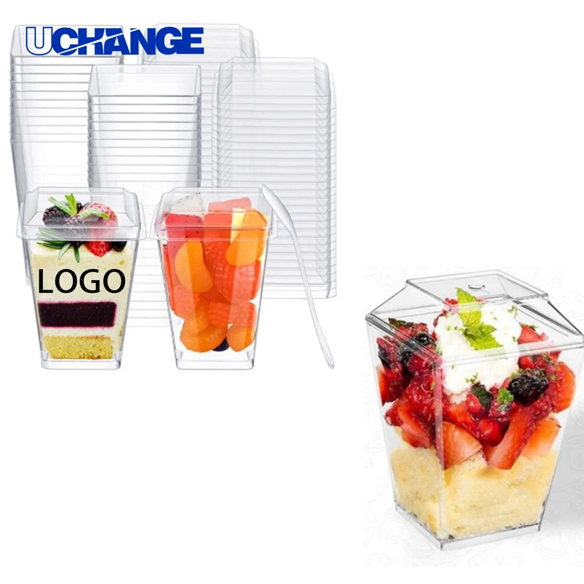 Plastic Cake Dessert Cup Container (5 Oz) 1