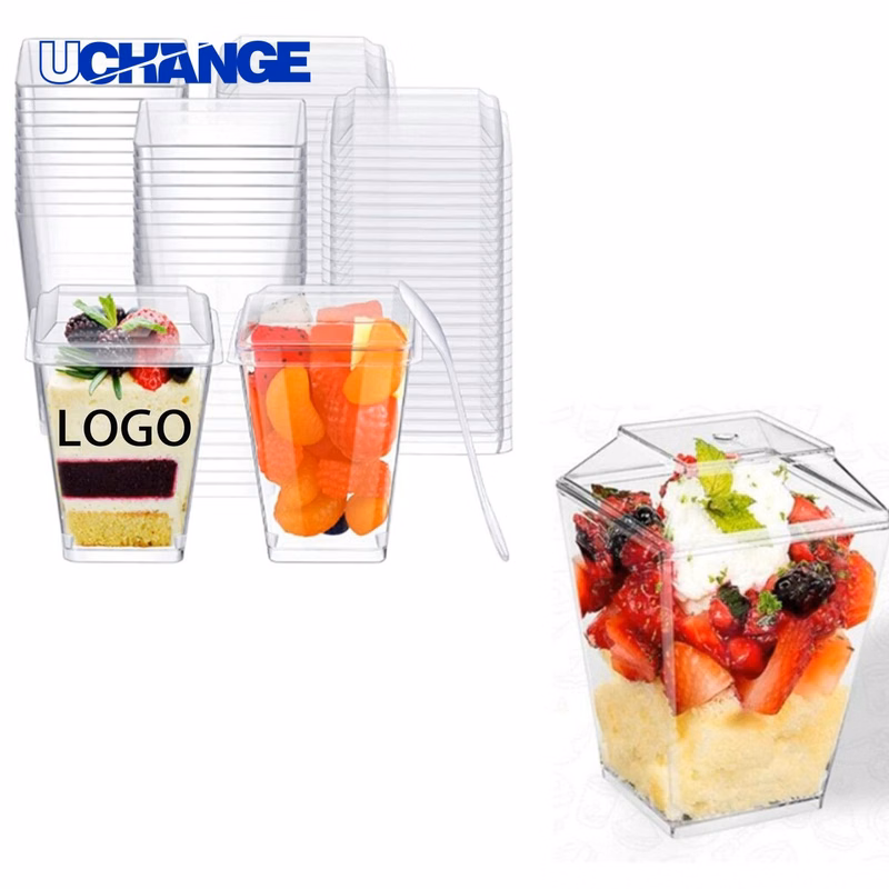 Plastic Cake Dessert Cup Container (5 Oz)