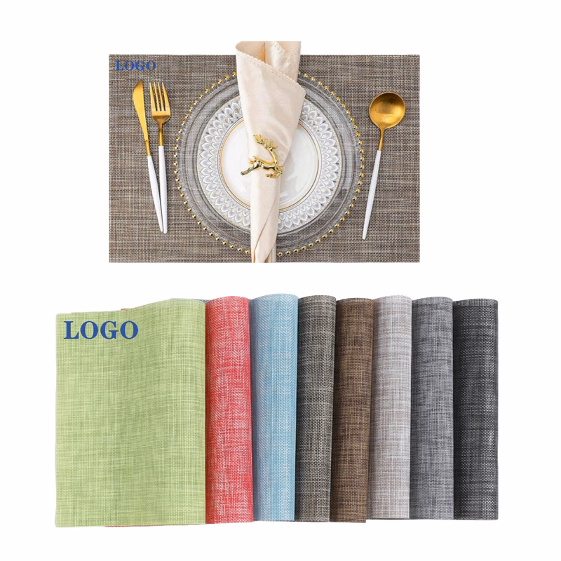 MOQ 10 pcs Non-Slip Woven Table Mats