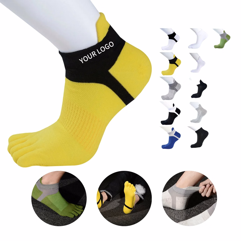 Five-Toe Sports Socks with Arch Support