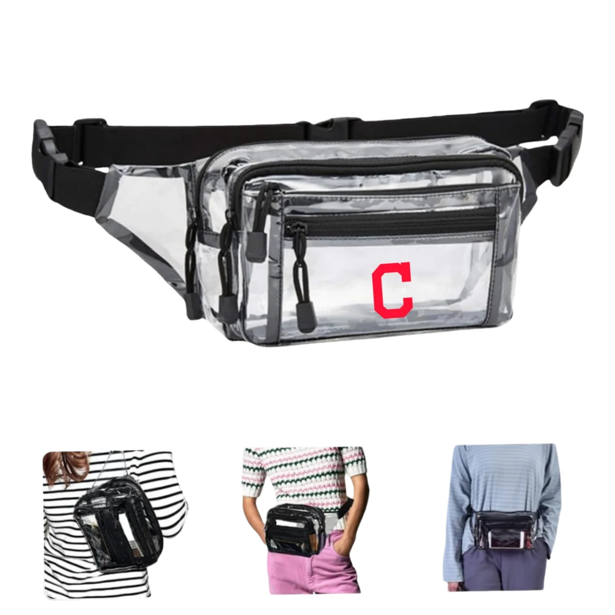 Stadium Approved Clear Fanny Pack Waterproof Chest Bag 1