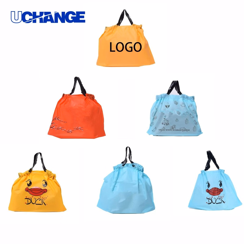 Custom Disposable Drawstring Packaging Bag for Retail
