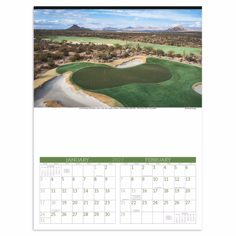 Triumph® Calendars Executive Golf Calendar