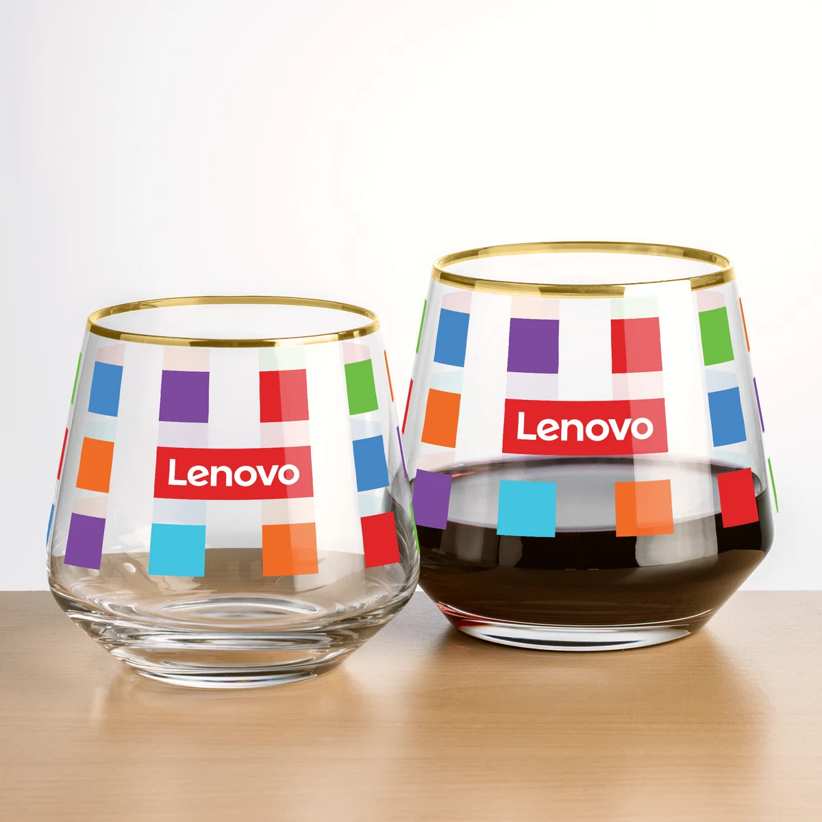 Tucson Gold Rim Stemless Wine - VividPrint™ 1