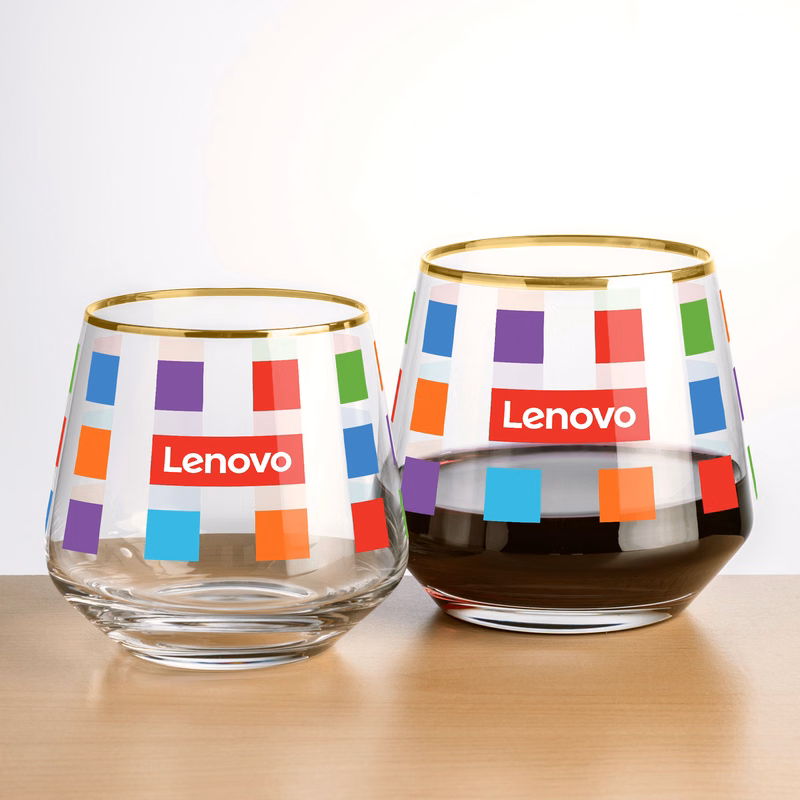 Tucson Gold Rim Stemless Wine - VividPrint™