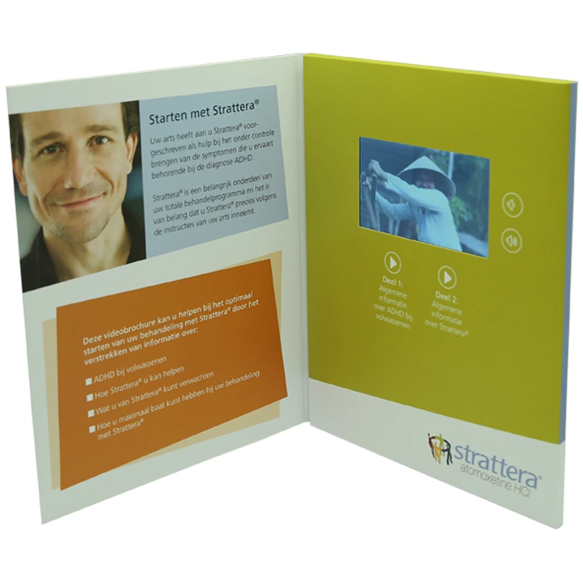 VidU 4.3" HD Video Mailer And Brochure With Full Color Printing - Custom A5 Video Card 1