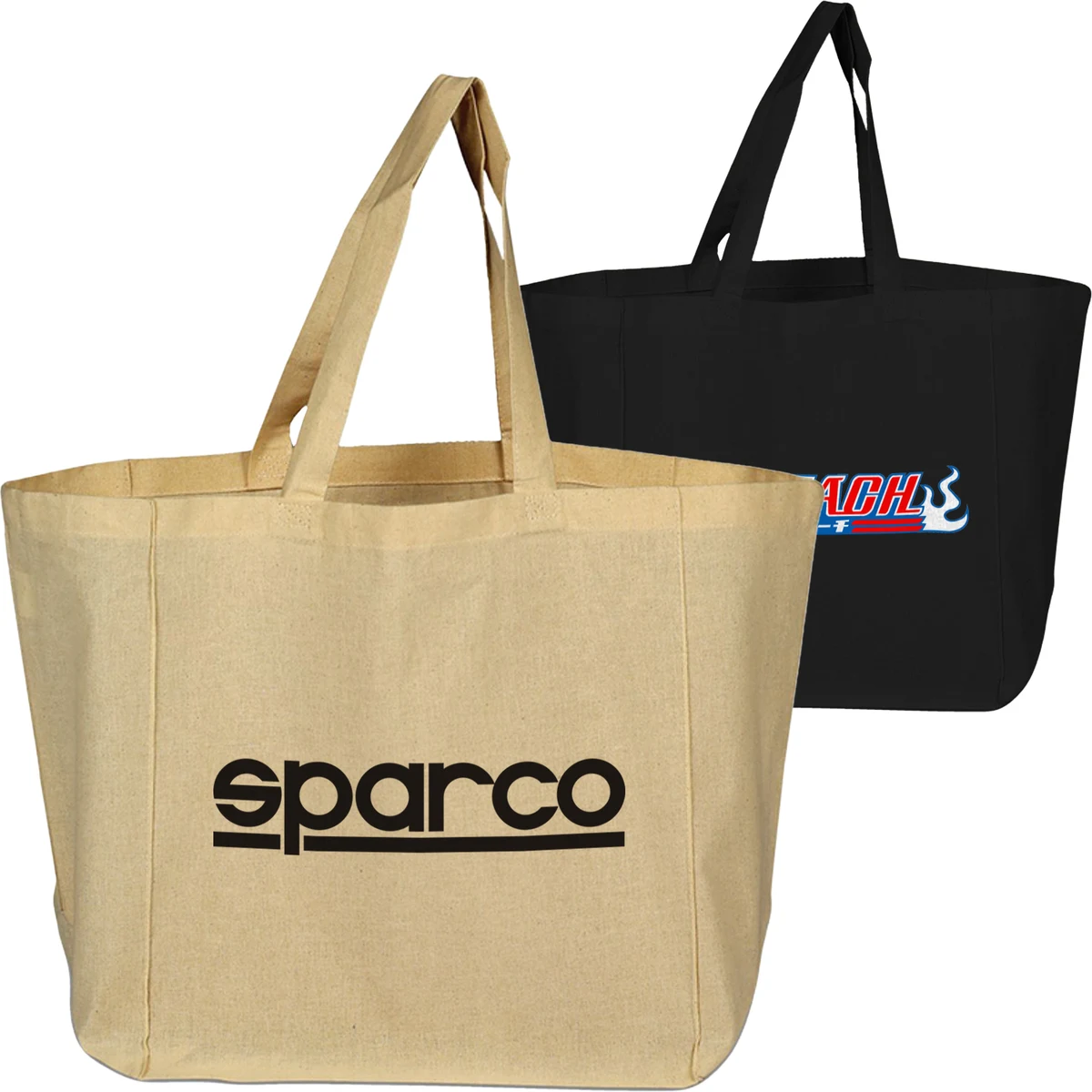 100% Cotton canvas Sheet Grocery Bag USA Decorated (12" x 13") 1