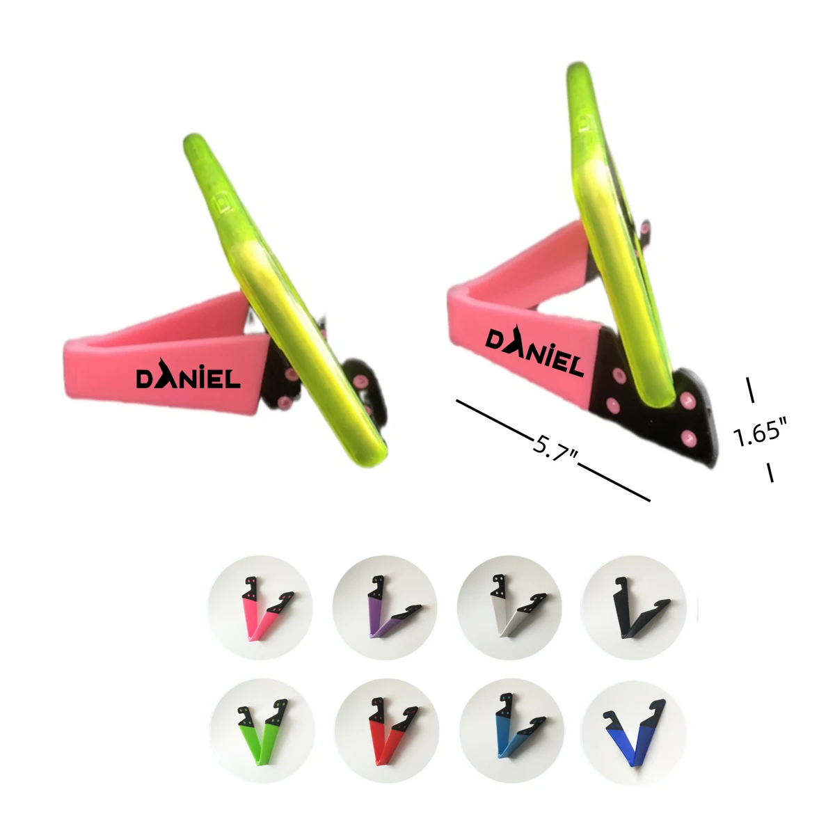 Foldable V-shaped Phone And Tablet Desktop Stand 1
