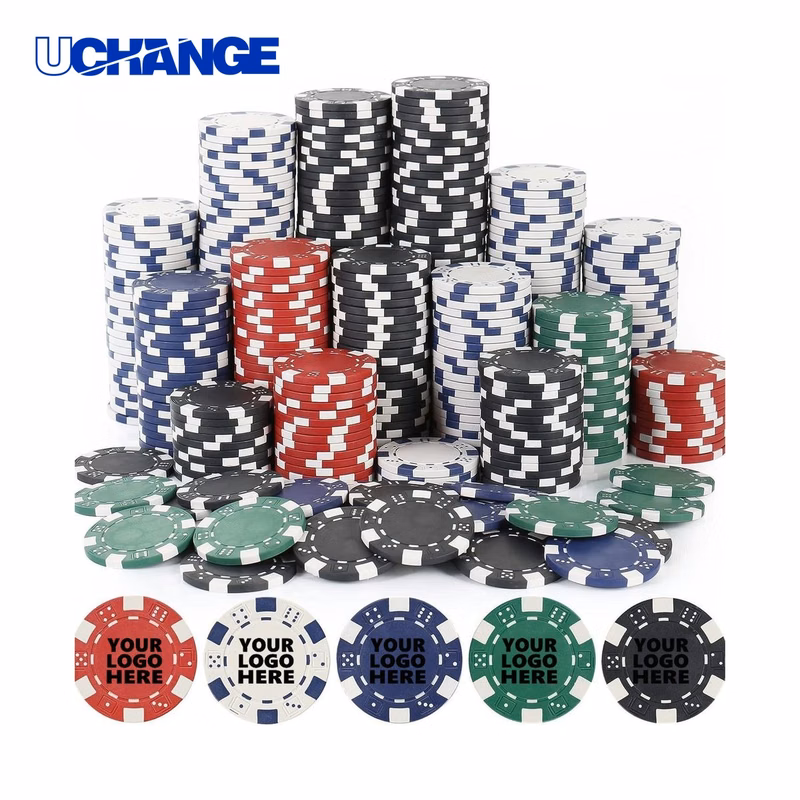 Texas Holdem Casino Chips Custom Logo