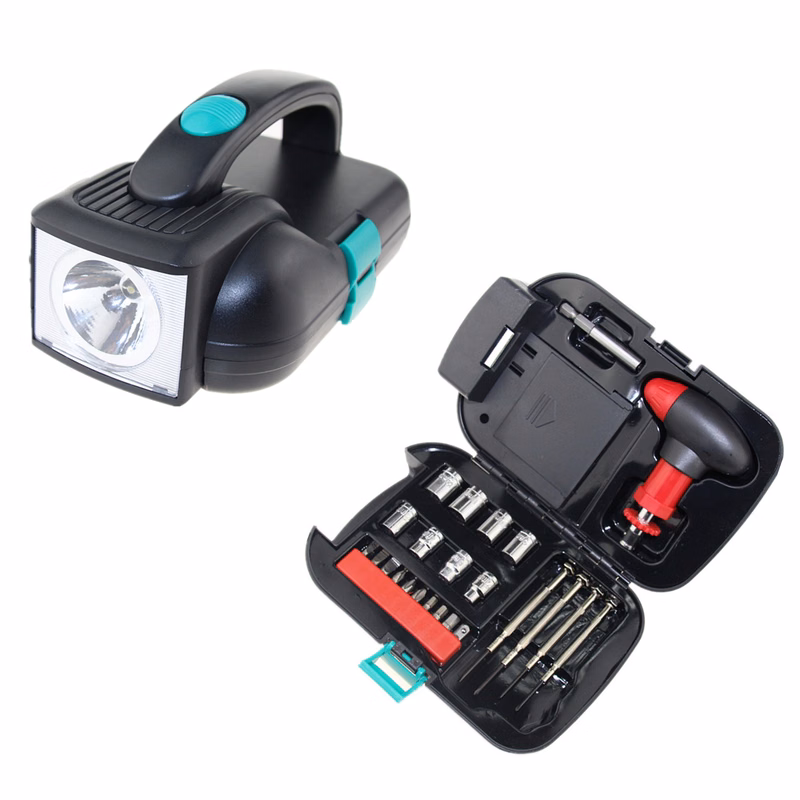 24 PCS LED Flashlight Household Tool Kit