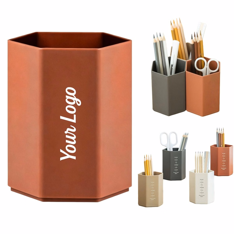 Hexagonal Office Pen Cup