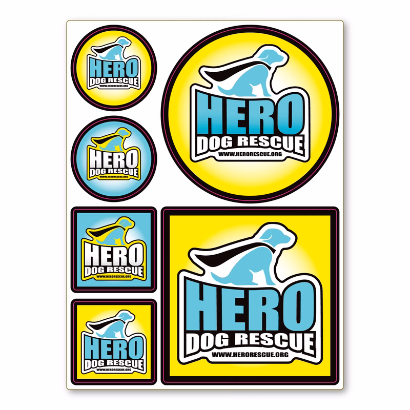 Repositionable Decal Sticker Sheet 6" x 8" - 4 Mil