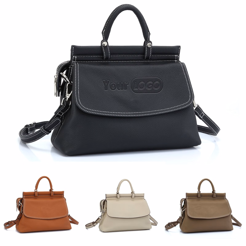 Leather Fashionable Large Crossbody Tote Bag for Women