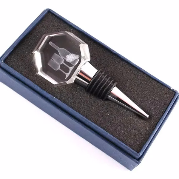 Crystal Octangon Shaped Wine Stopper