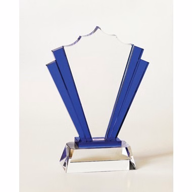 BLUE SPARKLE CRYSTAL FAN AWARD