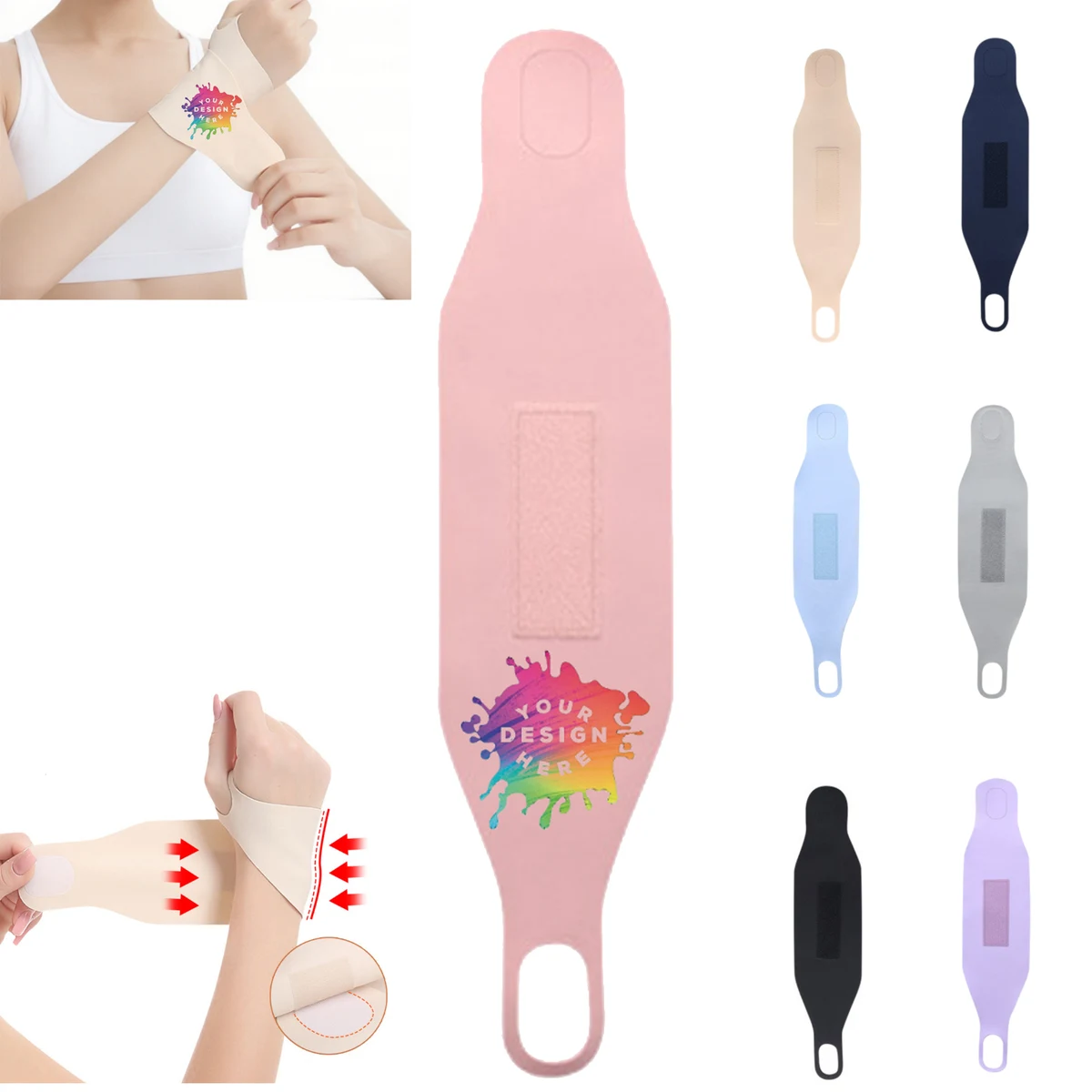 Full Color Sports Breathable Wrist Support MOQ 50 1