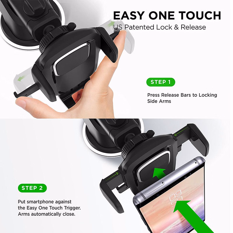 Universal Car Phone Mount for Dashboard and Windshield