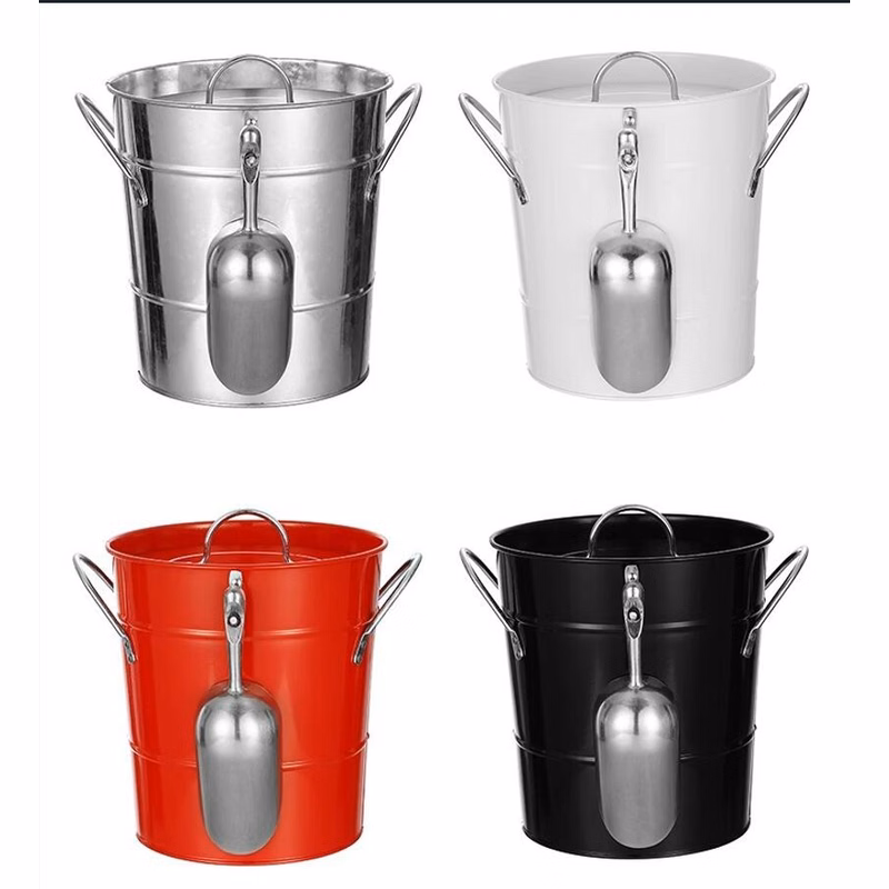 Stainless Steel Ice Bucket With Scoop