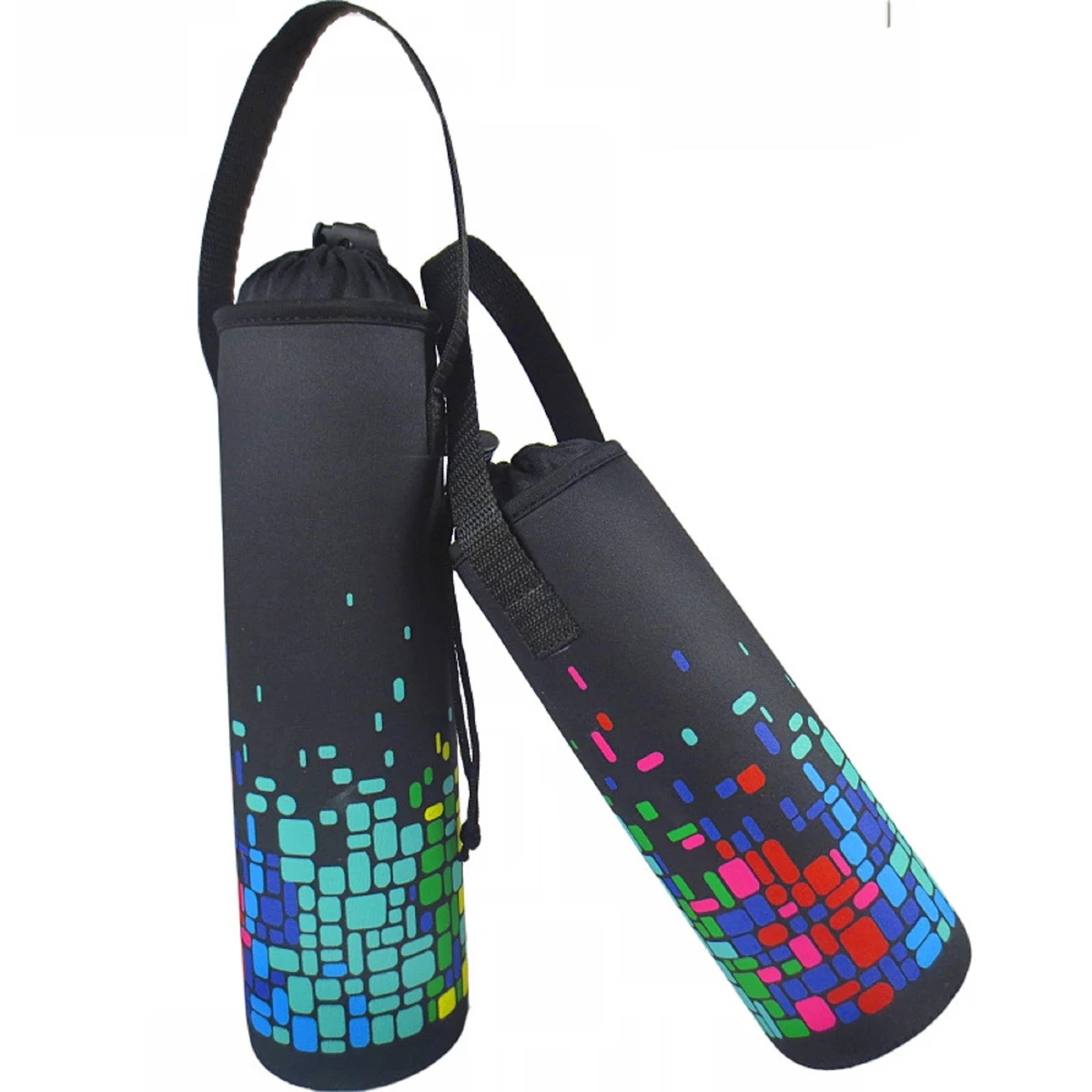 Drawstring Neoprene Bottler Cooler, custom koozie with logo imprint 1