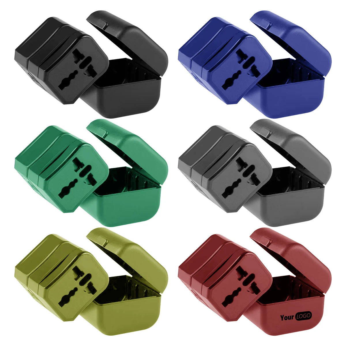 Plastic Universal Compact Travel Adapter Kit 1