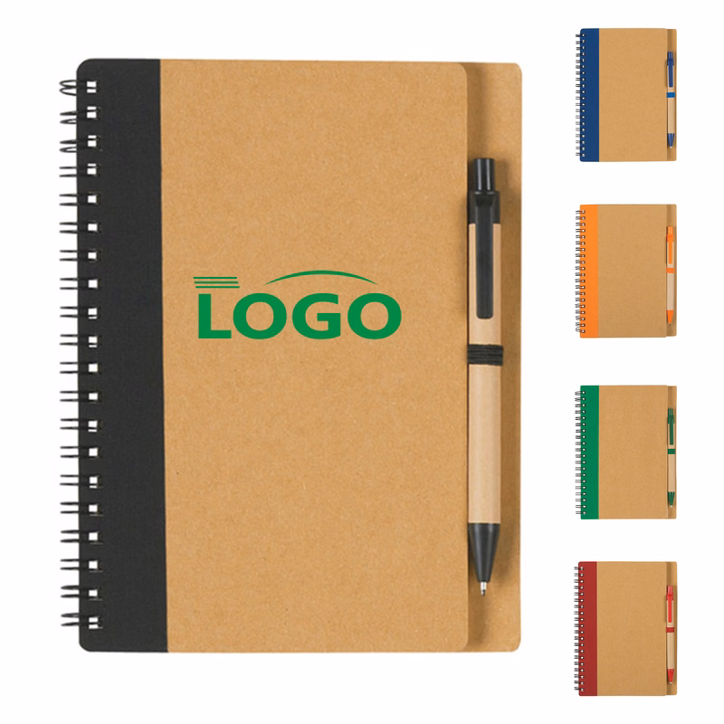 7x5 Inch Eco-Friendly Notebook with Pen