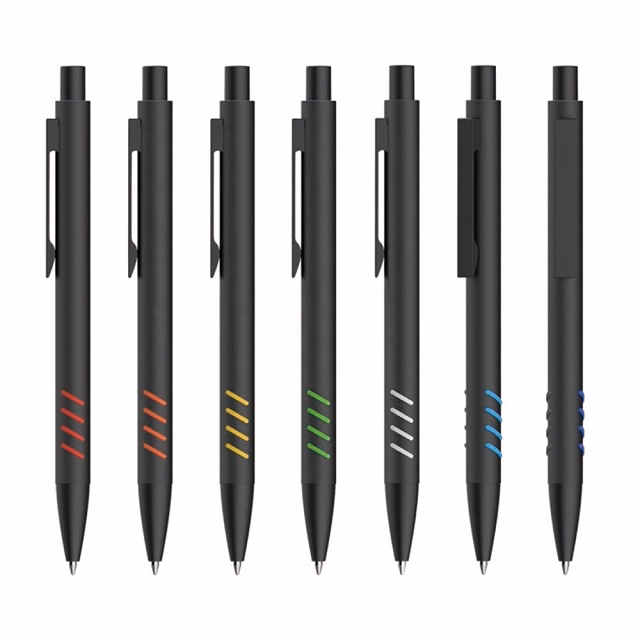 Black Matte Metal Body Click Ballpoint Pen