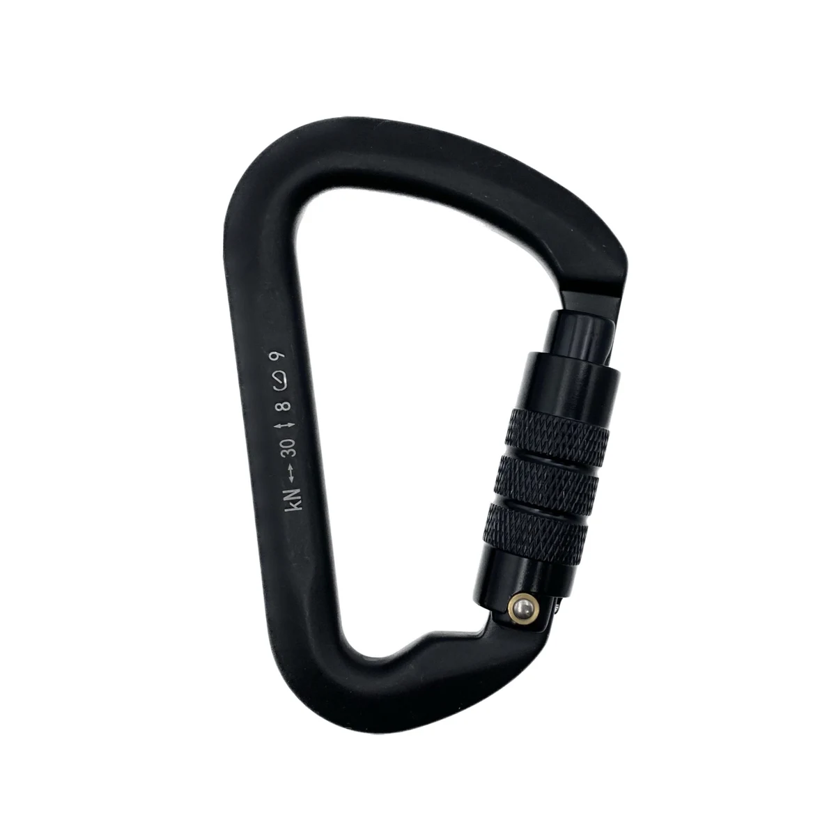 D Ring Style Twist Gate Aluminum Carabiner 1