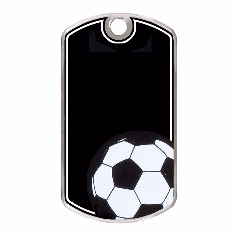 Soccer Metal Dog Tag