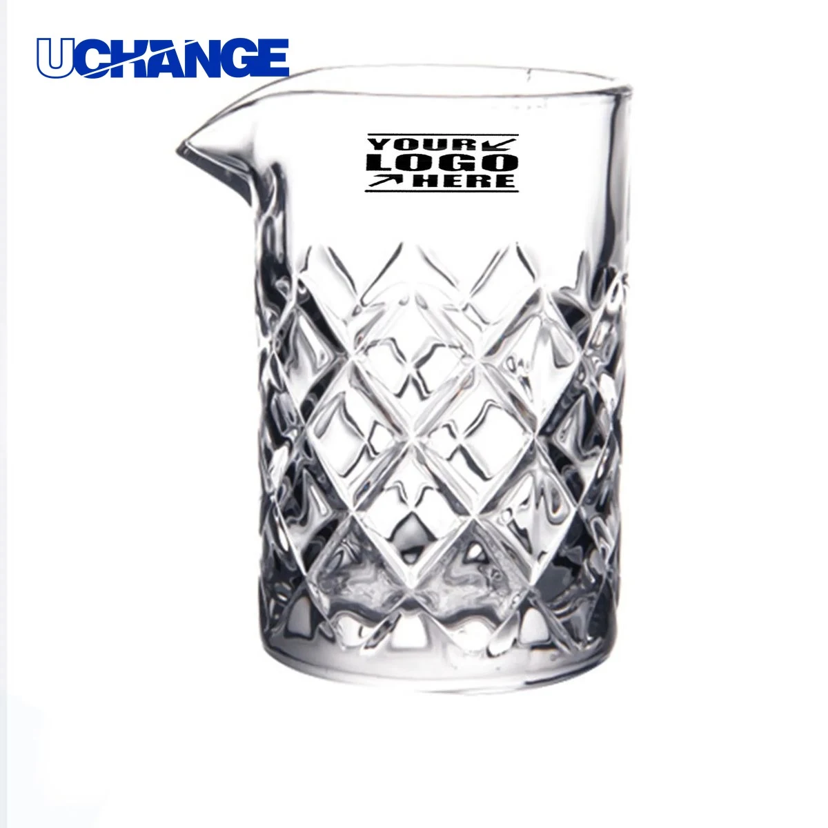 Crystal Cocktail Stirring Glass Container for Bar Use (17 oz) 1
