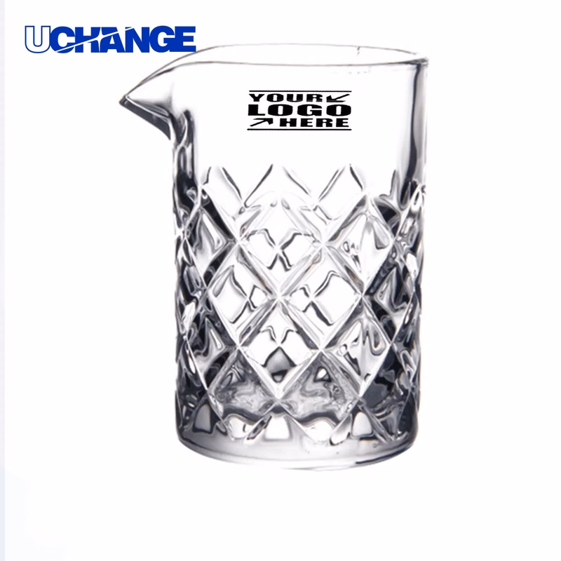 Crystal Cocktail Stirring Glass Container for Bar Use (17 oz)