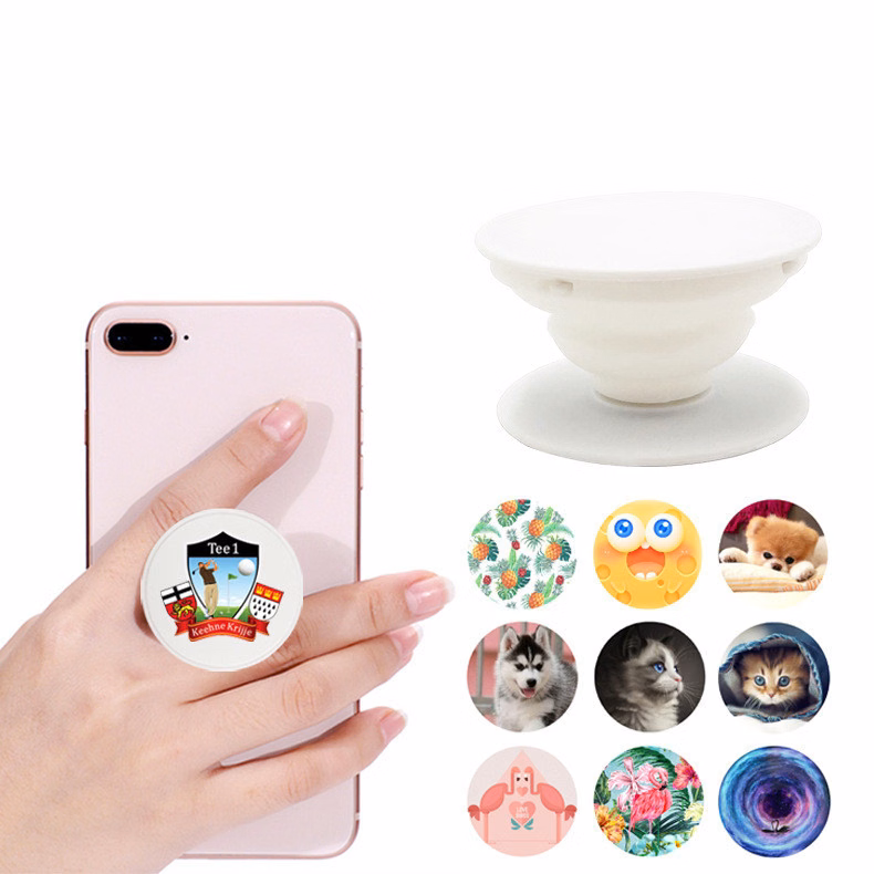 Foldable Kickstand Phone Mount Circle Smooth Air Stand Holde