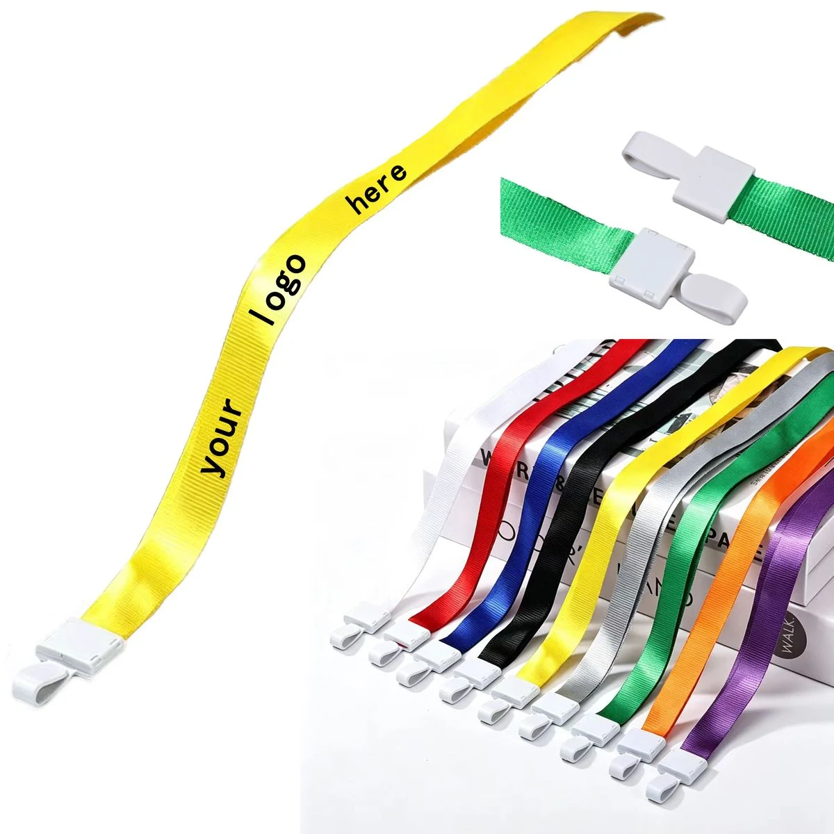 Custom Logo Polyester Lanyard With Integrated Clip 1