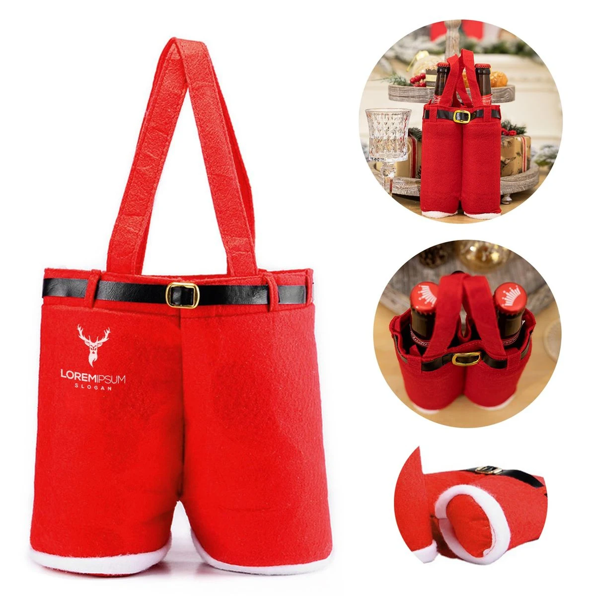 Big Size Christmas Reusable Shopping Tote Gift Bag 1