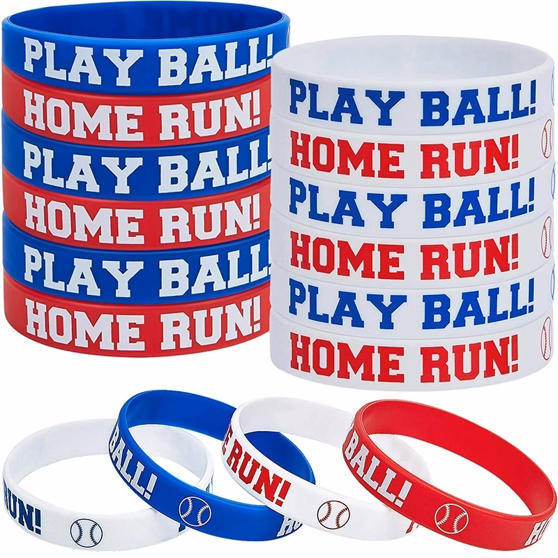 Color Filled Silicone Wristbands
