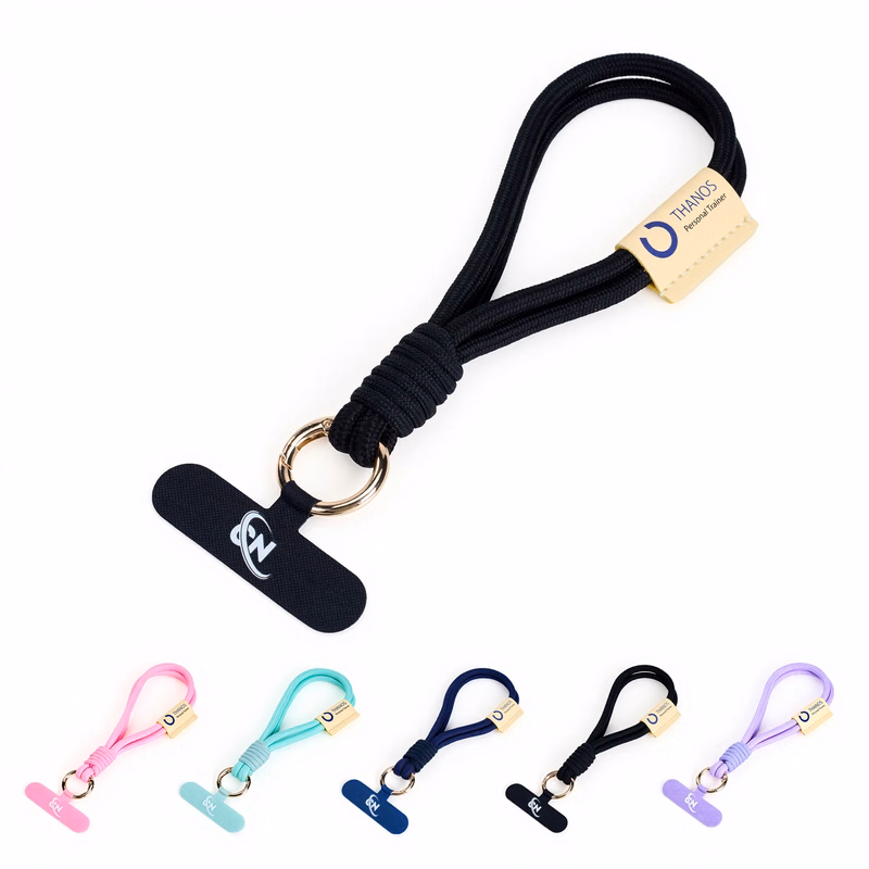Phone Lanyard Wrist Strap With Patch Tether Tab