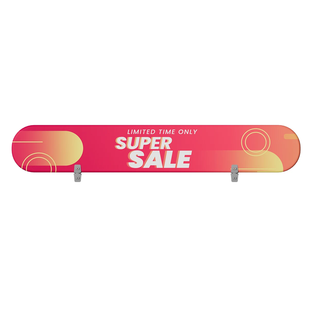 Oval Fabric Header - Fabric Only 29"w x 10"h 1