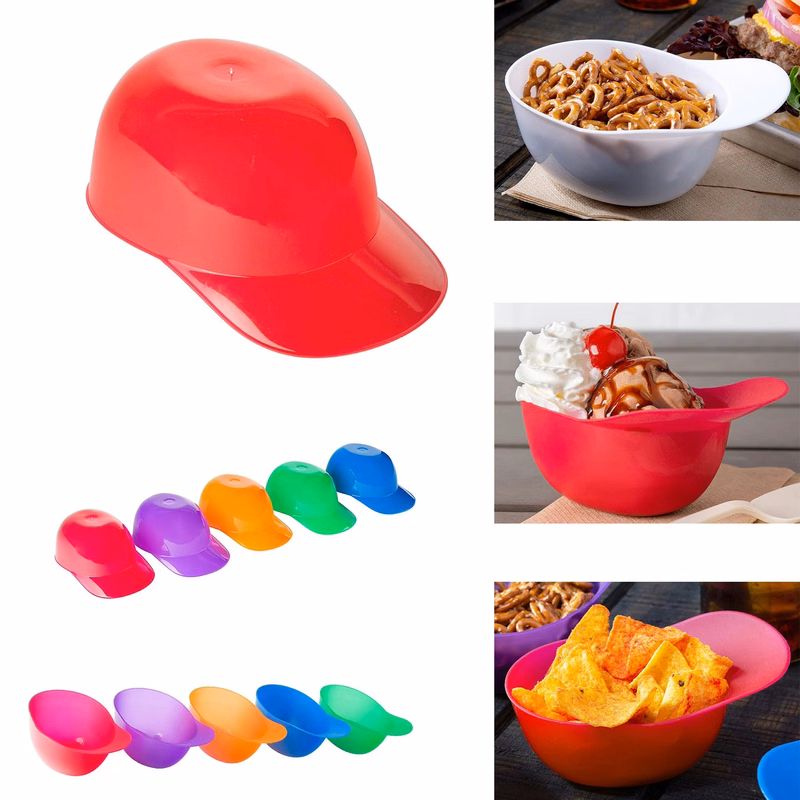 Kids Snack Baseball Helmet Bowls