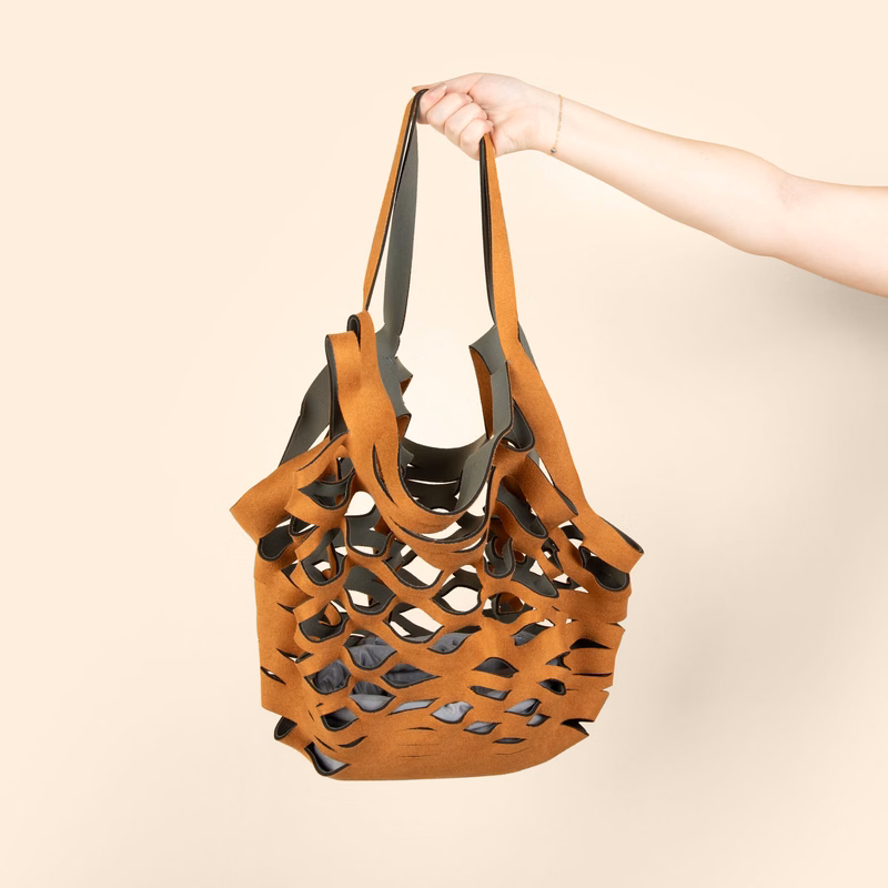 SEASIDE TOTE - SUEDE-ISH NEOPRENE