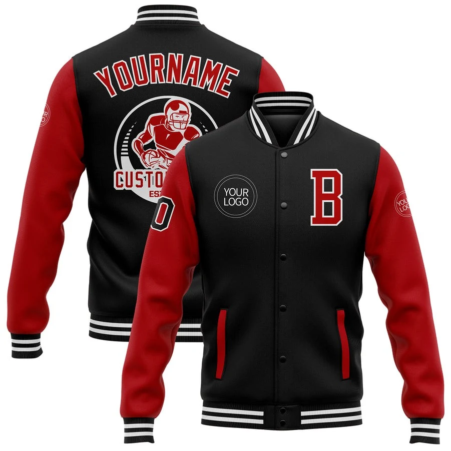 Custom Sublimated Men's Varsity / Letterman Jacket 1