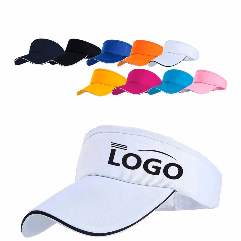 Premium Cotton Twill Sports Sun Visor with Adjustable Strap