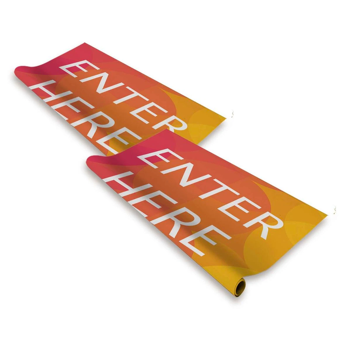 Belt Barrier Sign Holder Graphics 1