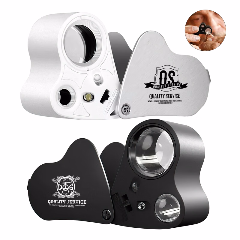30X 60X Foldable Jewelry Loupe With LED Light