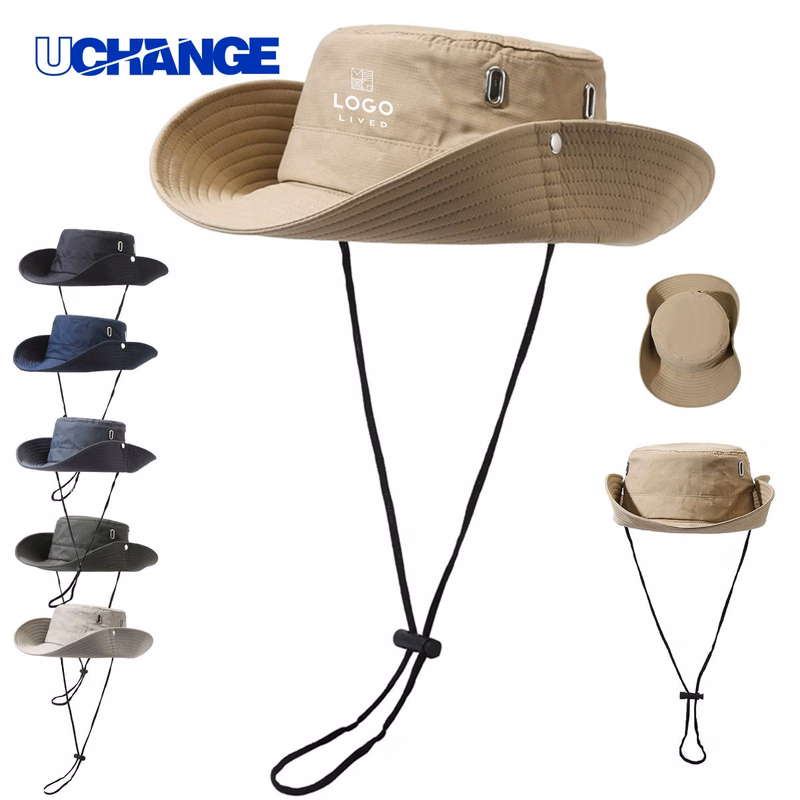 Wide Brim Foldable Bucket Hat for Outdoor Use