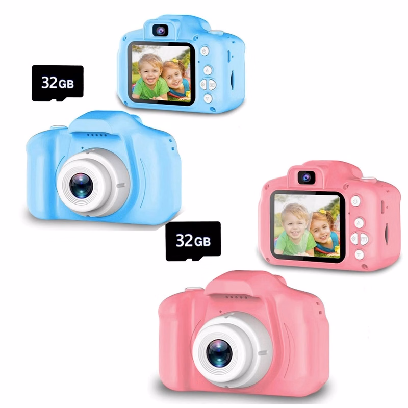 1300W Pixel Kids Selfie Camera Portable Toy w/ 32GB SD Card