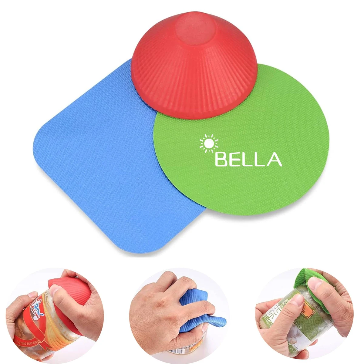3 Pcs Rubber Jar Opener Gripper Pads 1